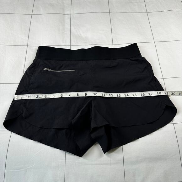 Athleta Shorts Womens 8 Black Mod Trekkie Zip Pocket Ripstop Pull On Athletic - Picture 8 of 11